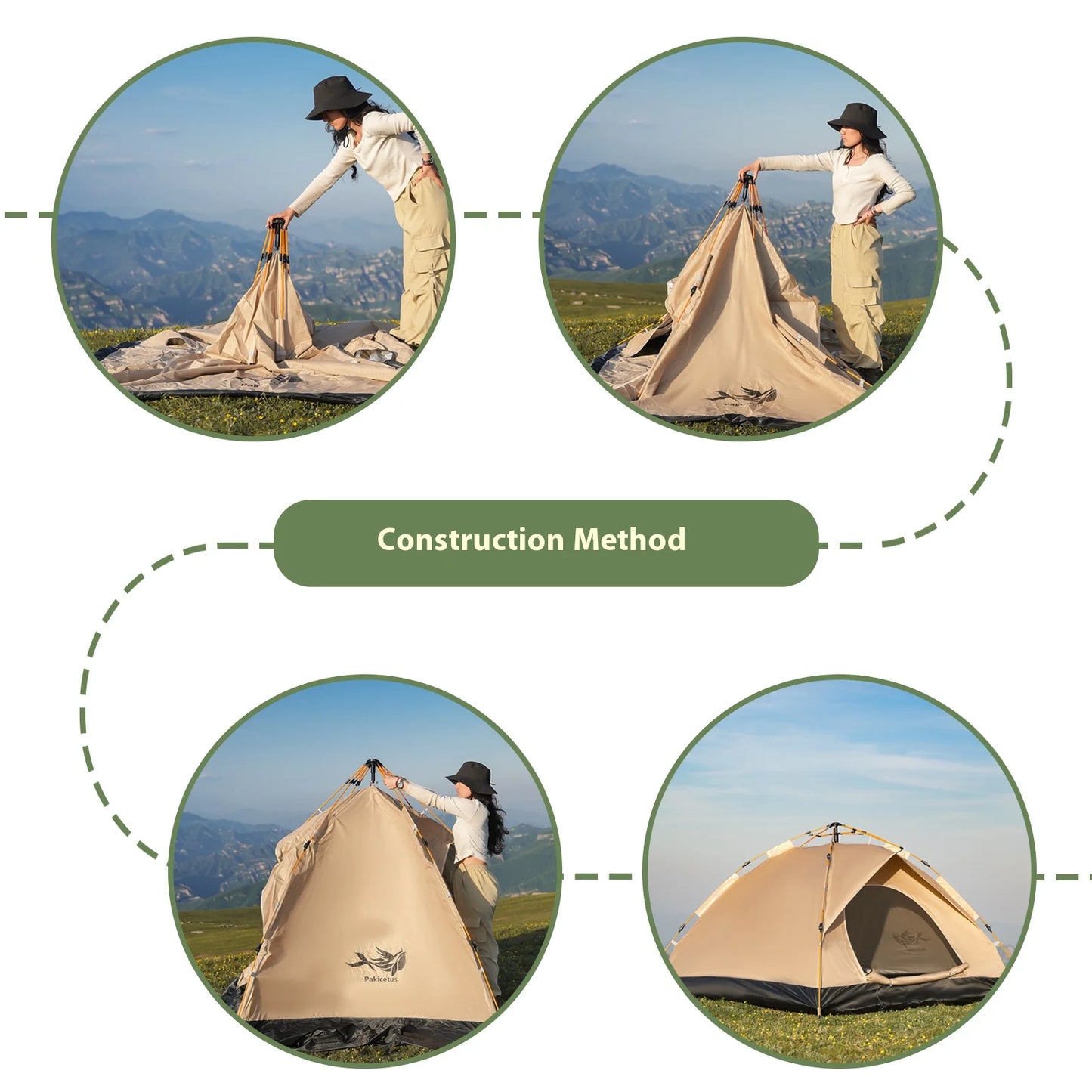 Pakicetus Instant Tent Portable Sun Rain Shelter Beach Camping