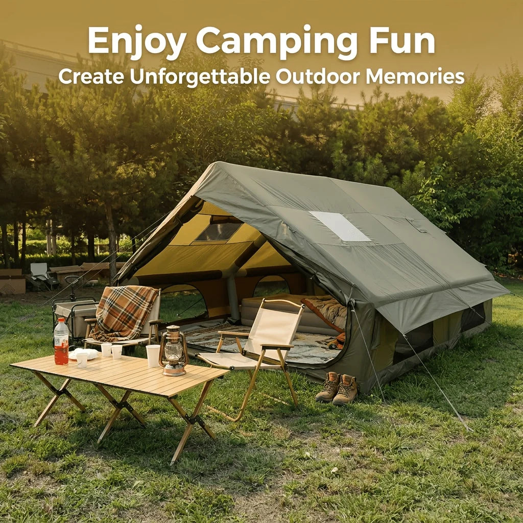 Inflatable Outdoor Tent Eight-Person Three-Season Weatherproof Shelter