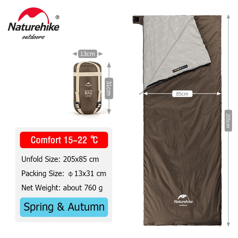 Naturehike Ultralight 3 Season Sleeping Bag For Camping