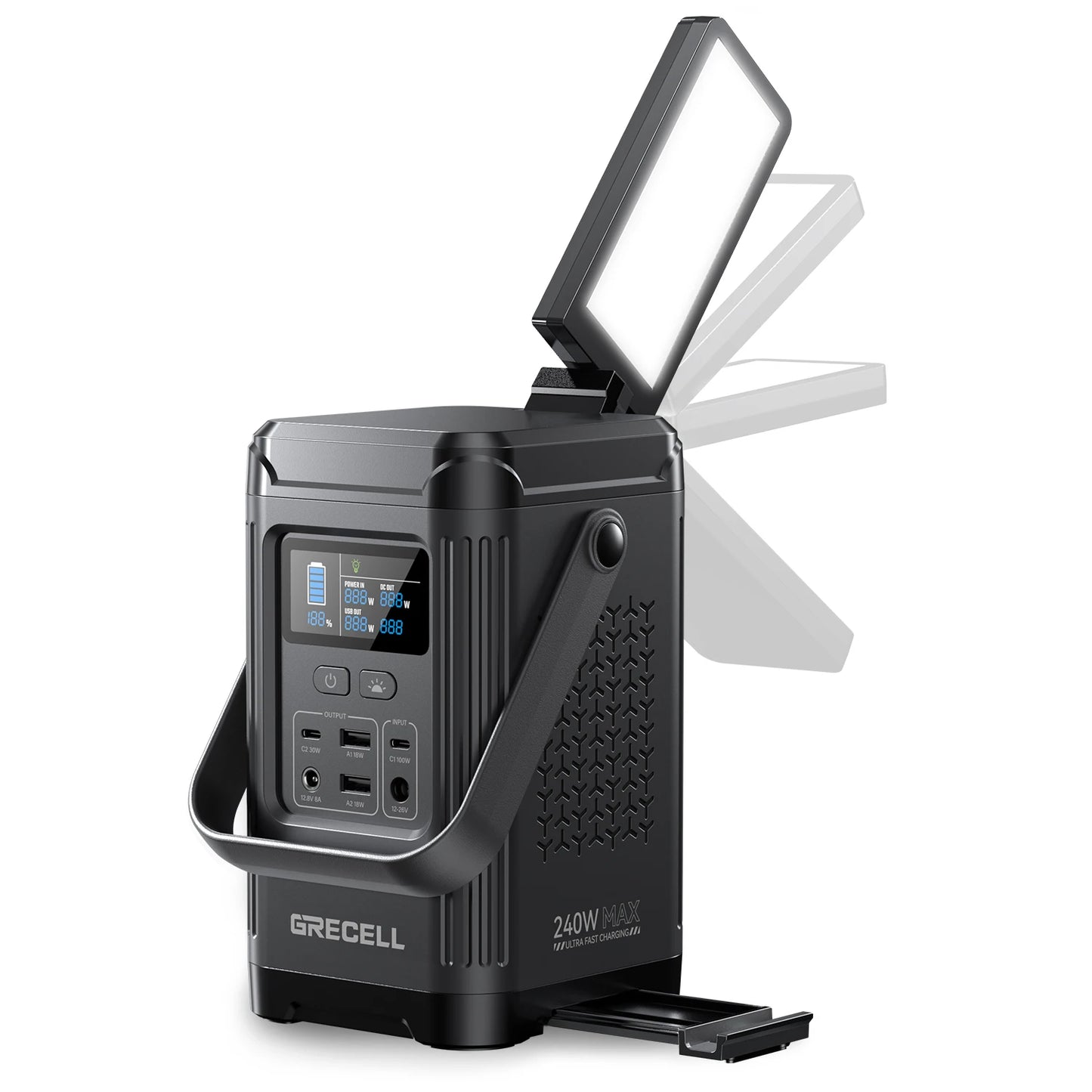 EBL 240W Portable Power Station LiFePO4 Battery For Camping Outdoors