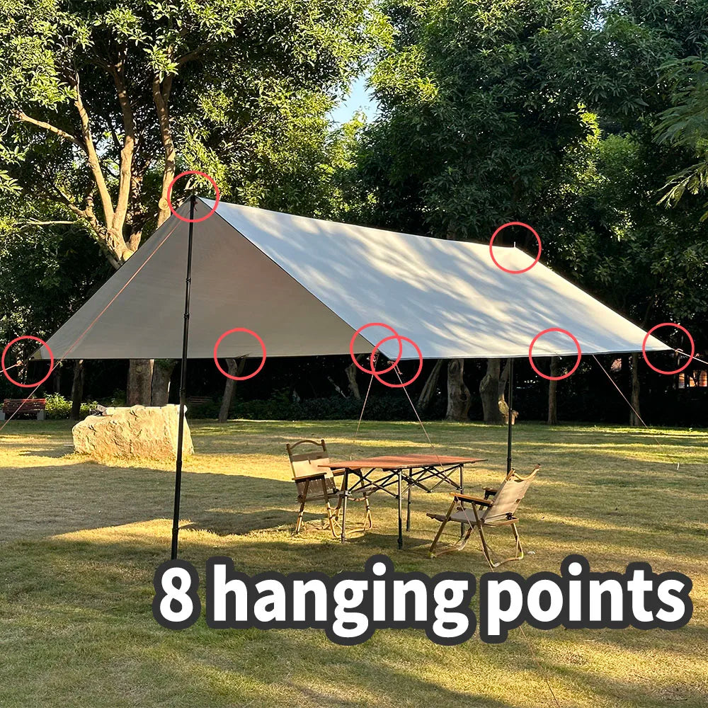 Top Lander Camping Tarp Waterproof Sun Shelter Outdoors