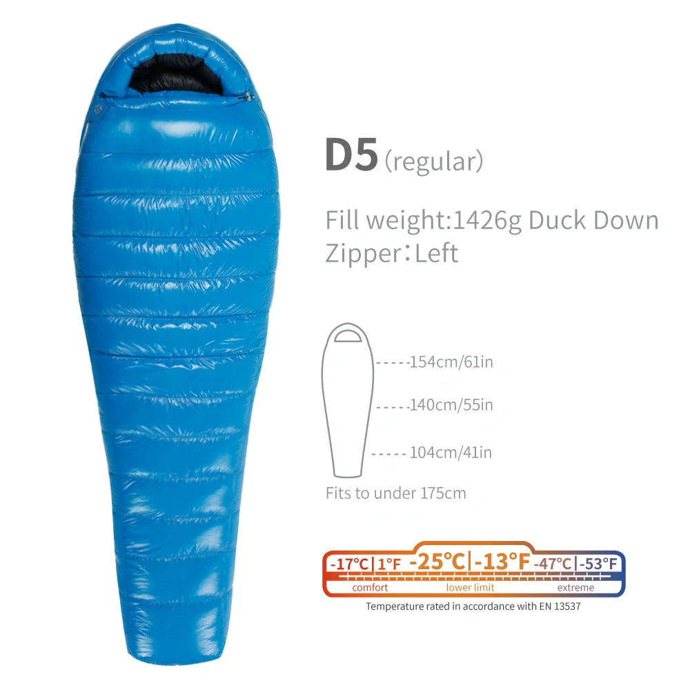 AEGISMAX Duck Down Sleeping Bag 650FP Ultralight Outdoor