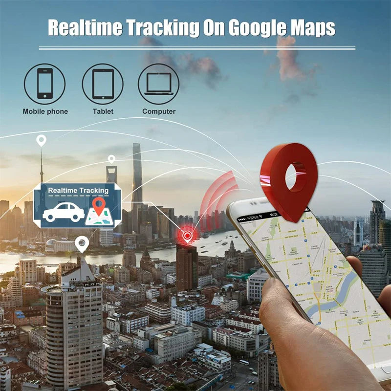 Lamariely 4G GPS Car Tracker With 20000mAh Battery IP67 Waterproof
