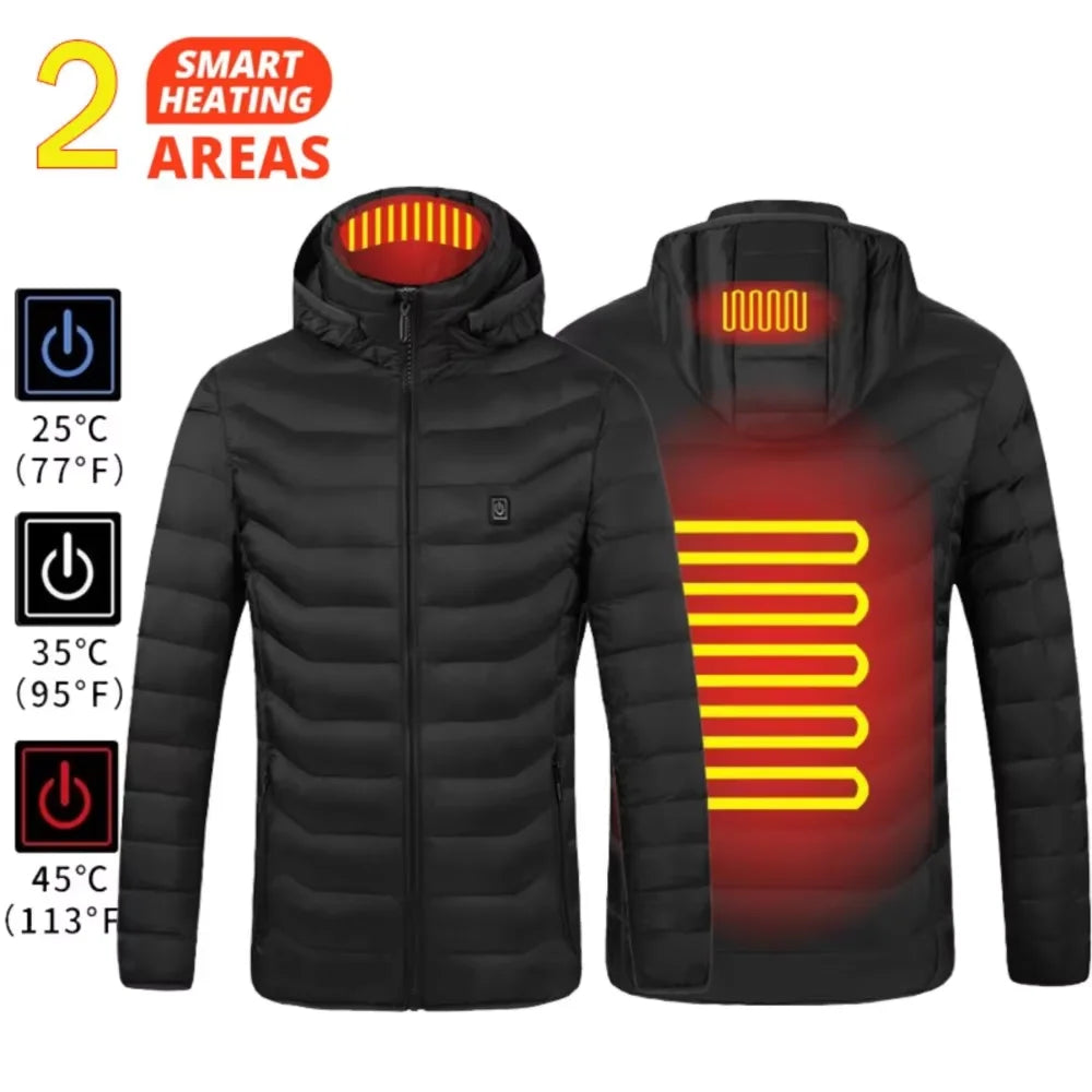 LEOSOXSCN 21 Areas Heated Jacket Unisex USB Self Heating
