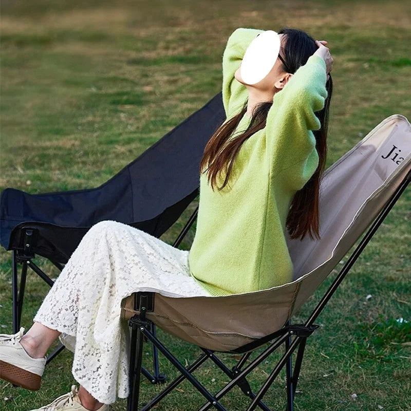 LIUSHADUOLA High Back Moon Chair And Table Set Outdoor