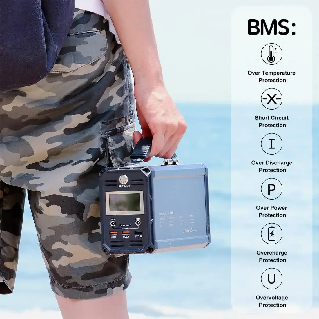 LSC G300 60000mAh 222Wh Portable Solar Generator Power Station