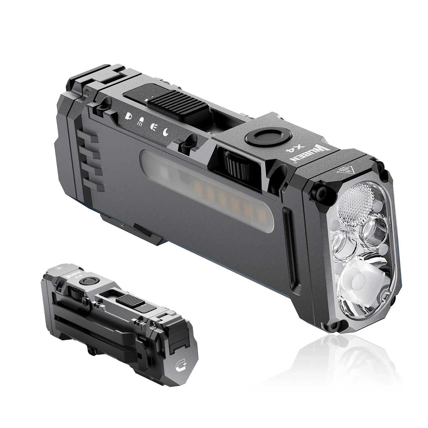 WUBEN X4 EDC Flashlight RGB 1500 Lumens IP68 Magnetic