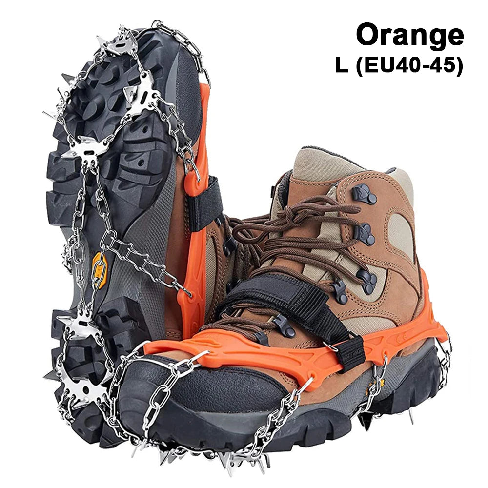 19 Spike Ice Gripper Crampon Shoes for Hiking Snow