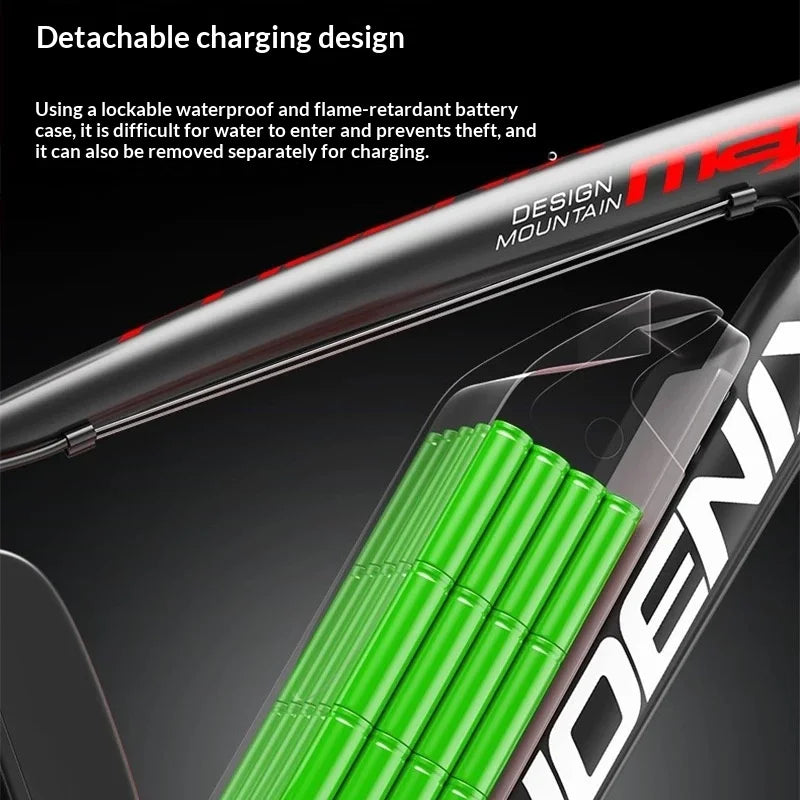 350W Aluminum Alloy Electric Bike With 20Ah Battery For Adults