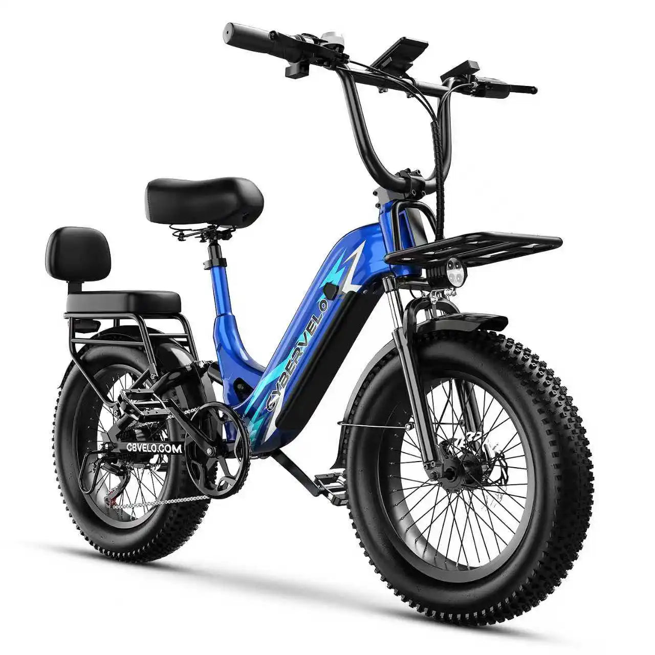 Cybervelo EK12 Step Thru Fat Tire Electric Bicycle