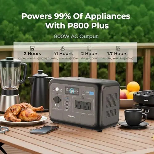 OUKITEL P800E Plus Portable Power Station 800W Solar Generator 512Wh