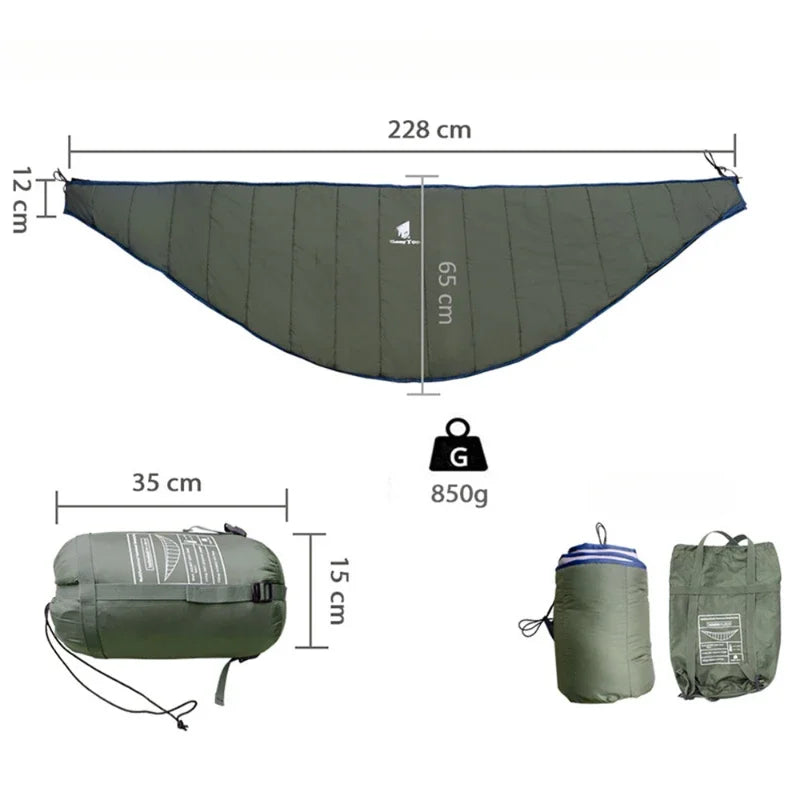 NONECN Hammock Underquilt Ultralight Portable Sleeping Bag