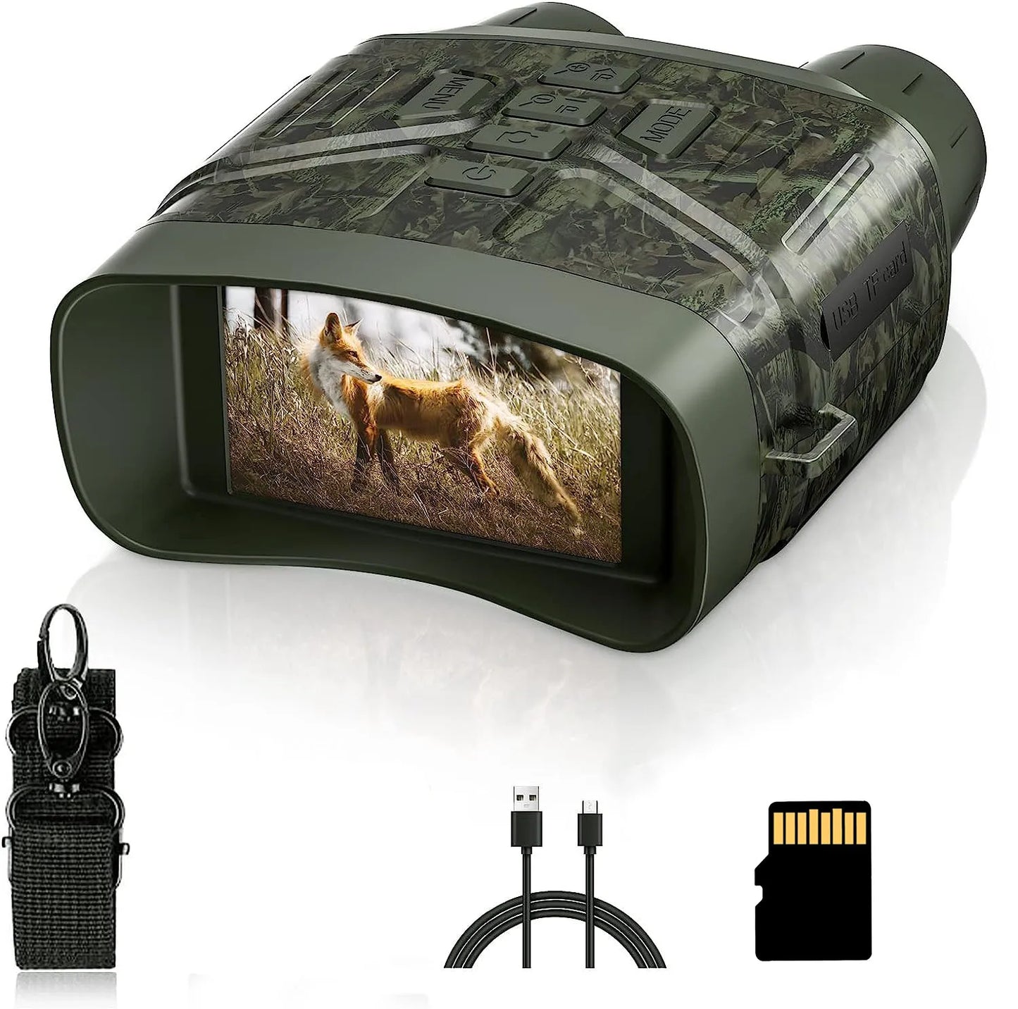 HrvzdvwEyepiece 4K Night Vision Binoculars With 32GB Card