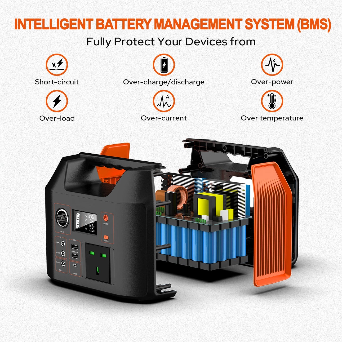SinKeu Portable Power Station 300W Solar Generator LiFePO4 RV