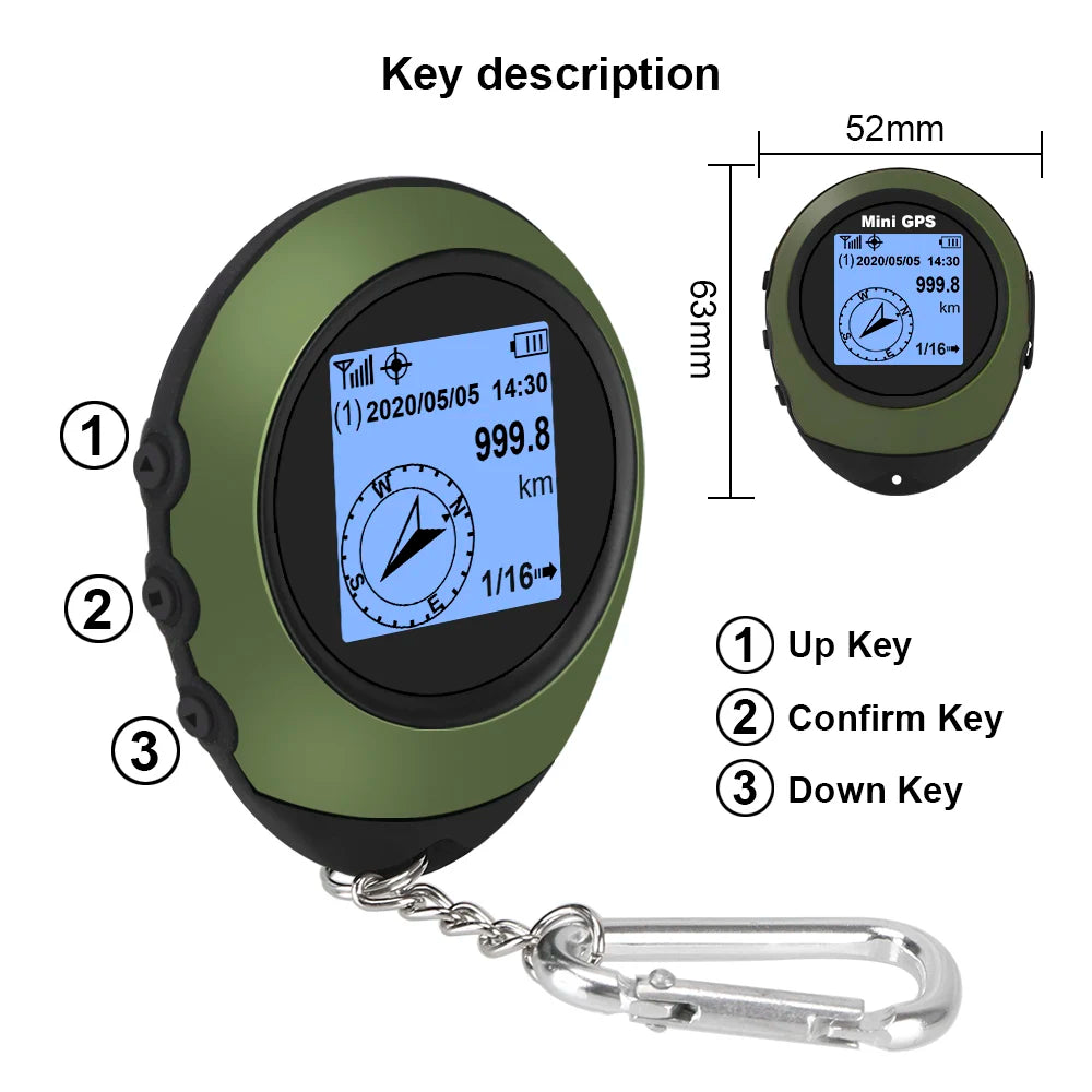 Handheld GPS Digital Compass Altitude Locator for Outdoor Hiking