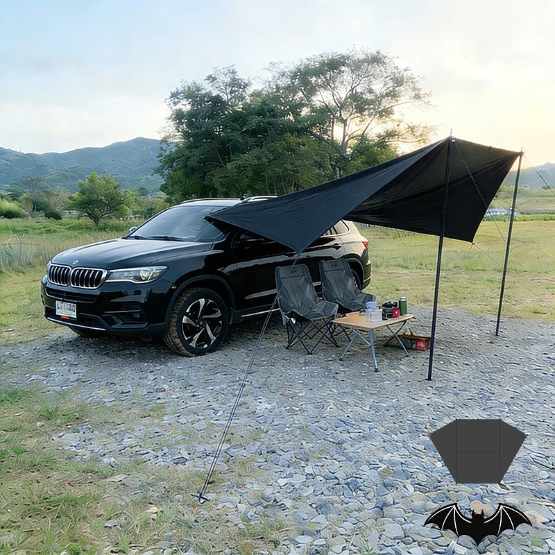 HIDE WALKER Bat Shape Car Side Awning Outdoor Waterproof Shelter