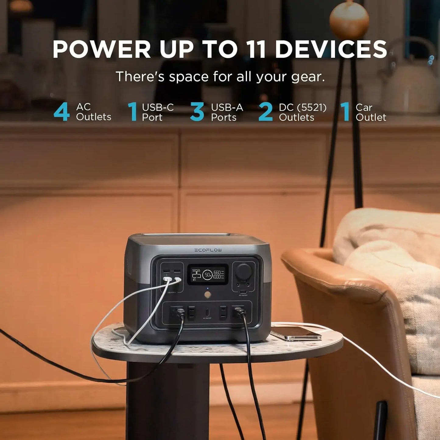 ECOFLOW River 2 Max Portable Power Station 499Wh LiFePO4 Battery