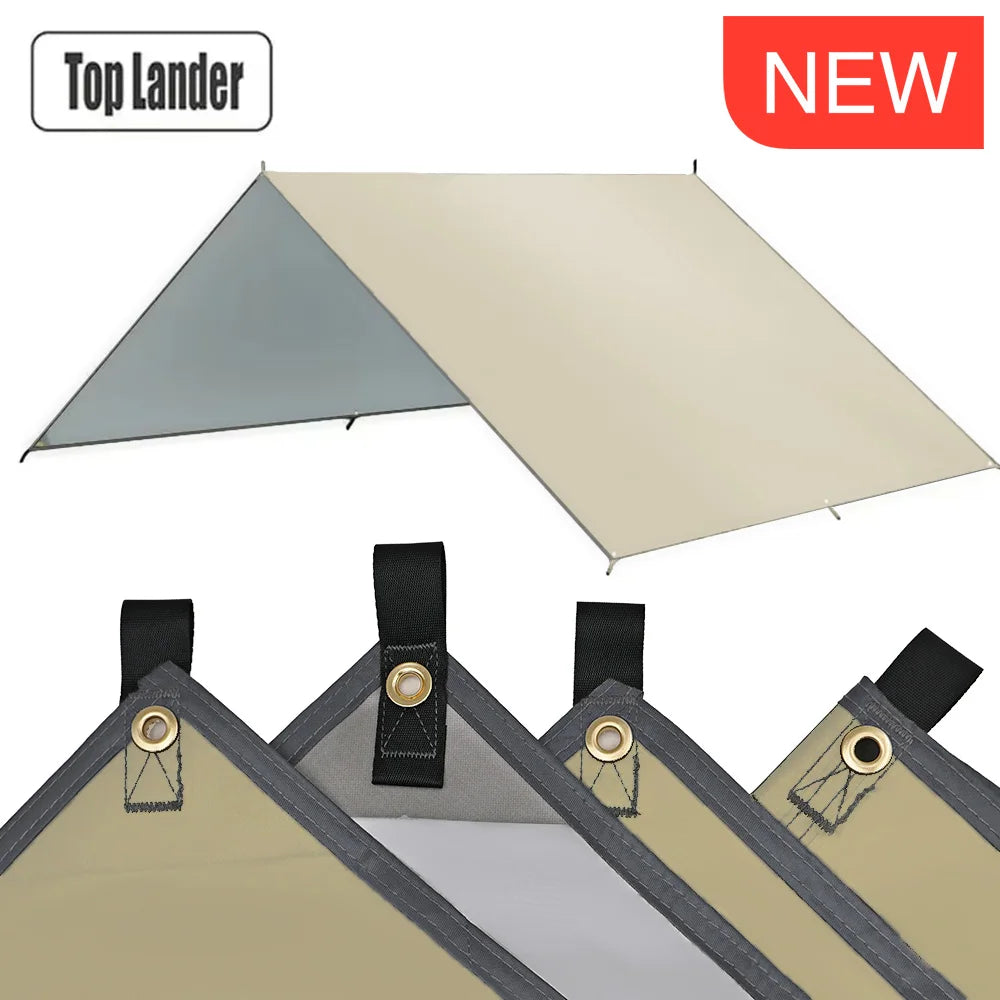 Top Lander Camping Tarp Waterproof Sun Shelter Outdoors