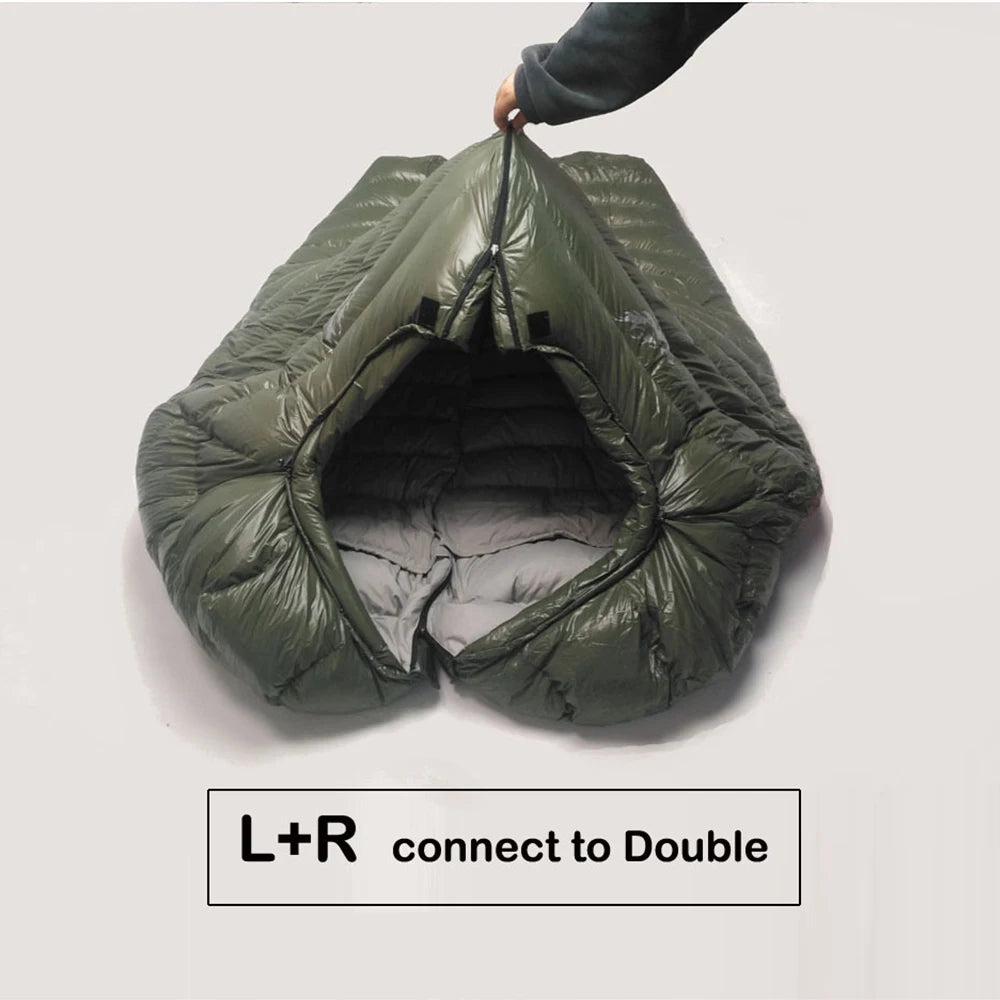 Kamperbox Down Sleeping Bag Winter Warm Waterproof For Adults