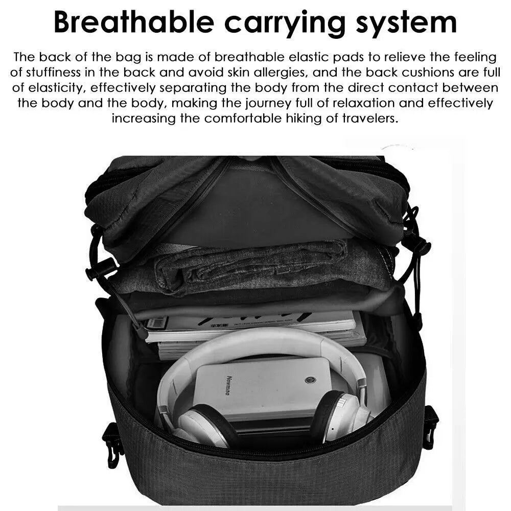 Outdoor Hiking Backpack Waterproof Rucksack Trekking Bag