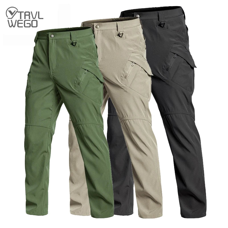TRVLWEGO Men's Tactical Hiking Pants With Multiple Pockets