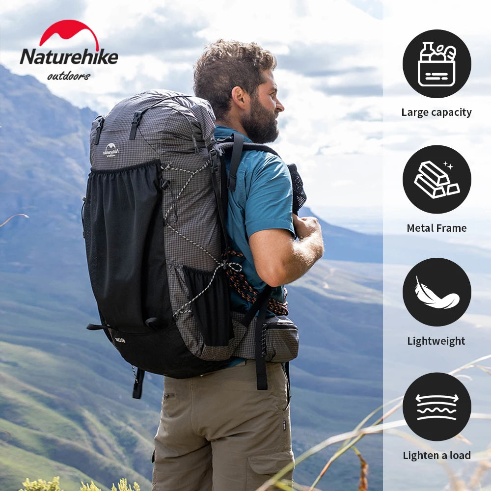 Naturehike Ultralight Camping Backpack Large Capacity Travel Pack