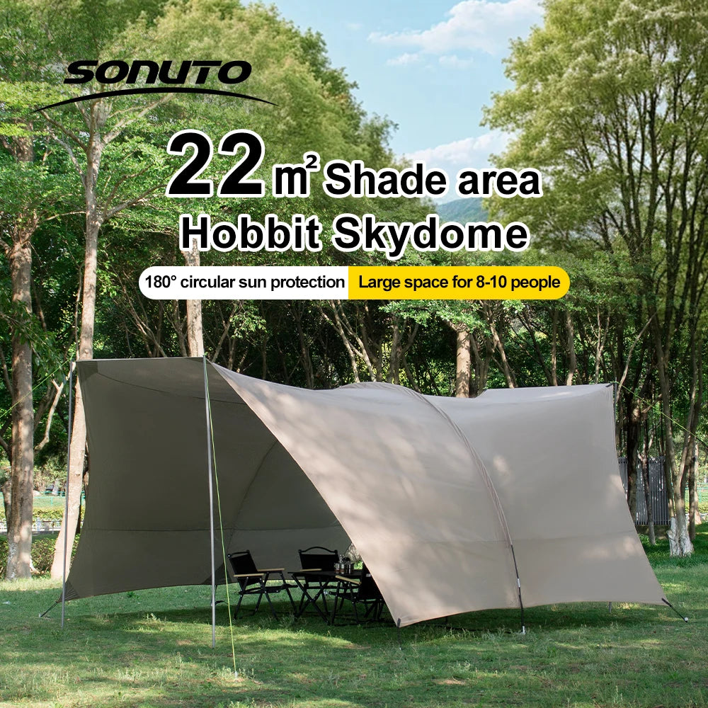 UPF50 Plus Lycra Beach Tent Windproof Portable Sunshade Shelter Camping