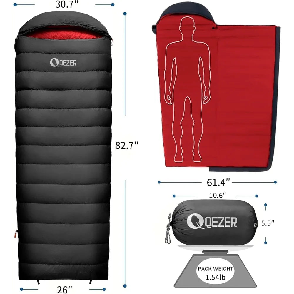 YTYIN Ultralight Sleeping Bag For Adults With Compression Sack