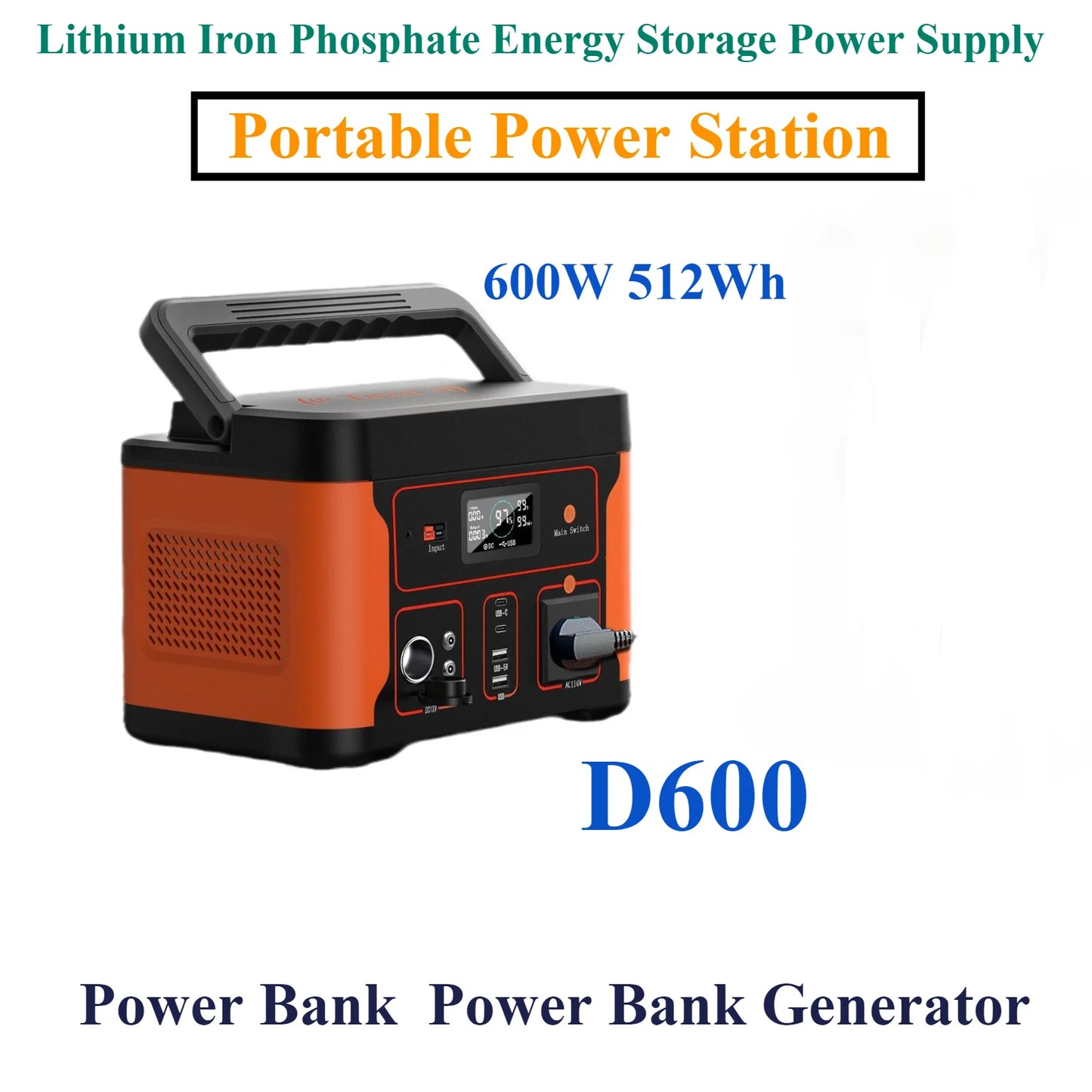 LS 600W Lithium Iron Phosphate Energy Storage Power Station