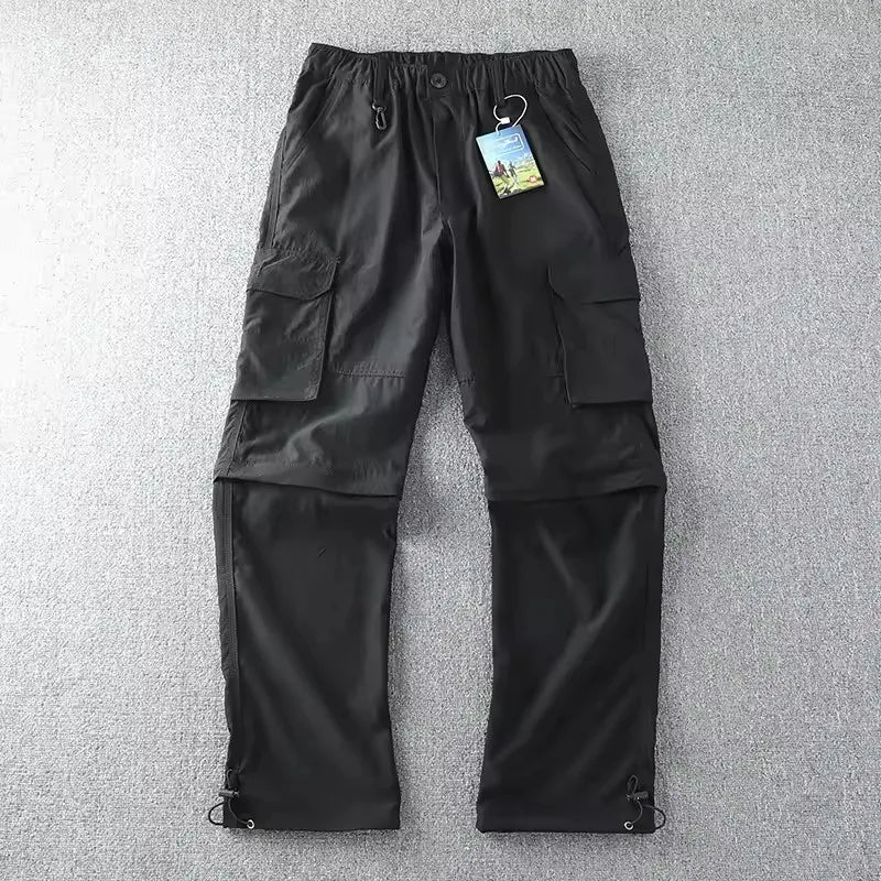 NONECN Men Quick-Dry Outdoor Pants For Hiking And Travel