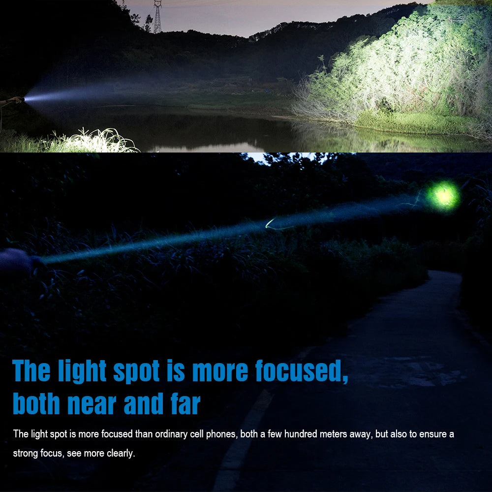 TrustFire T30R 1100m Tactical Flashlight 460 Lumen USB Rechargeable