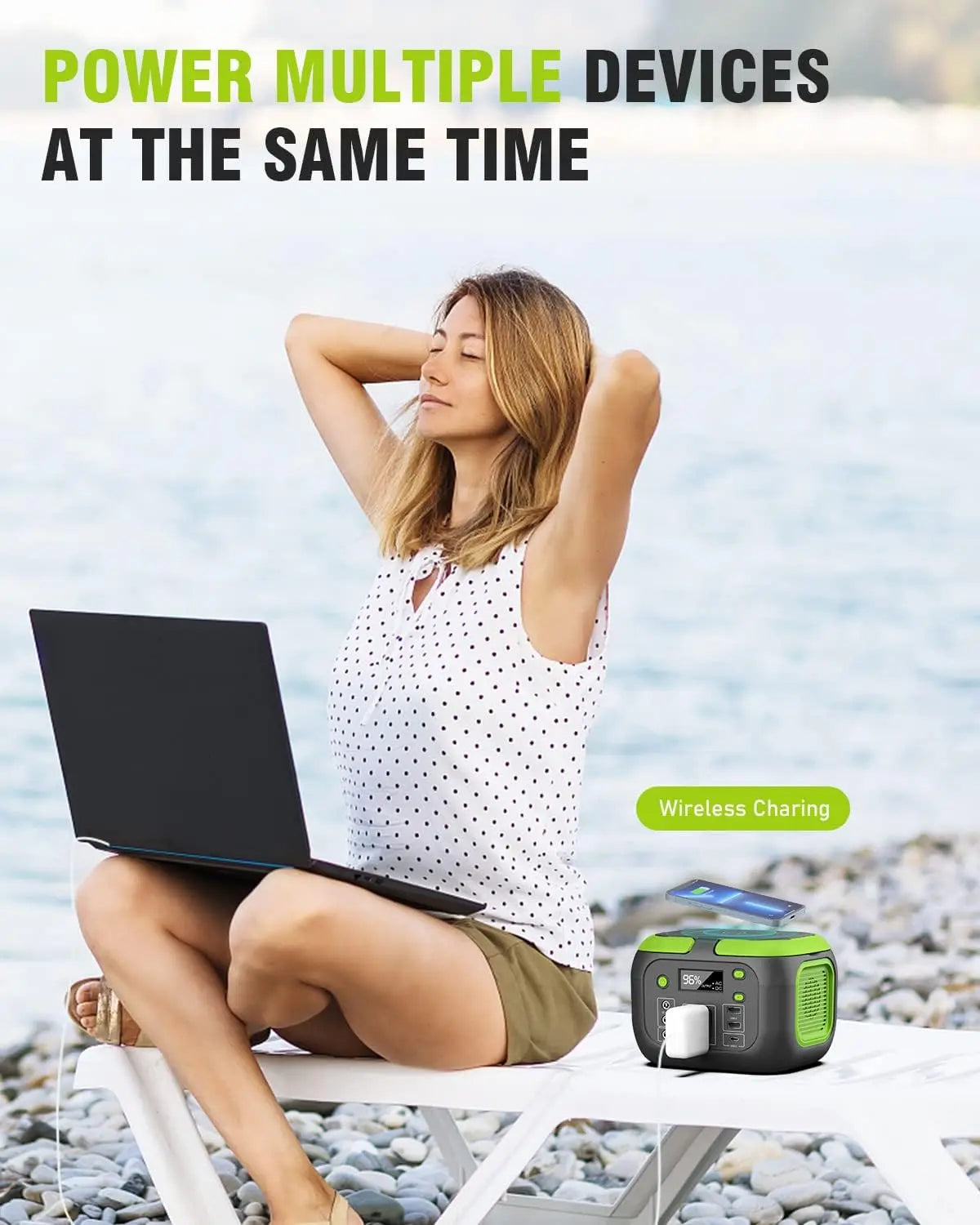 Portable Power Station 200W Solar Generator For Camping And Emergencies