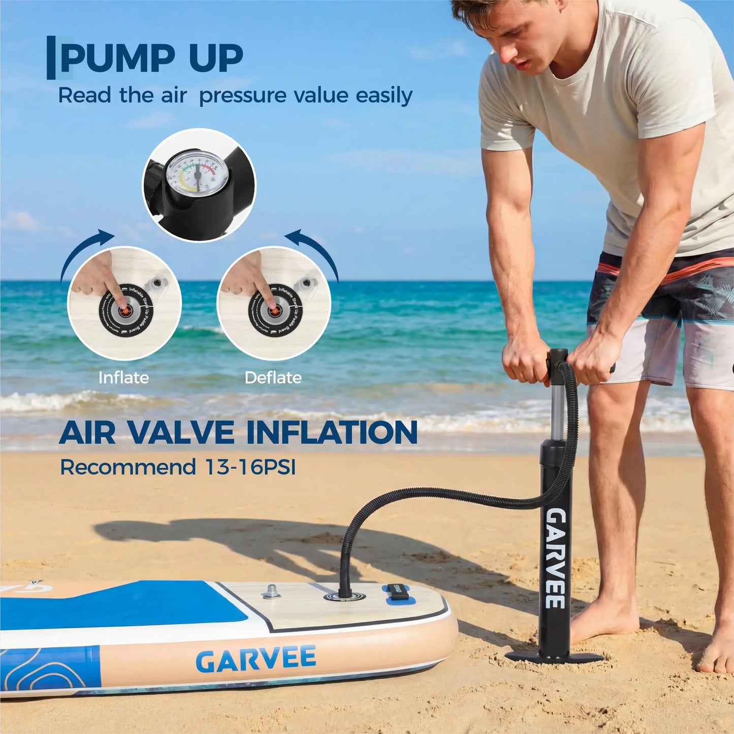Extra Wide Inflatable Stand Up Paddleboard for Adults and Youth
