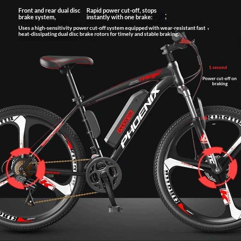 350W Aluminum Alloy Electric Bike With 20Ah Battery For Adults