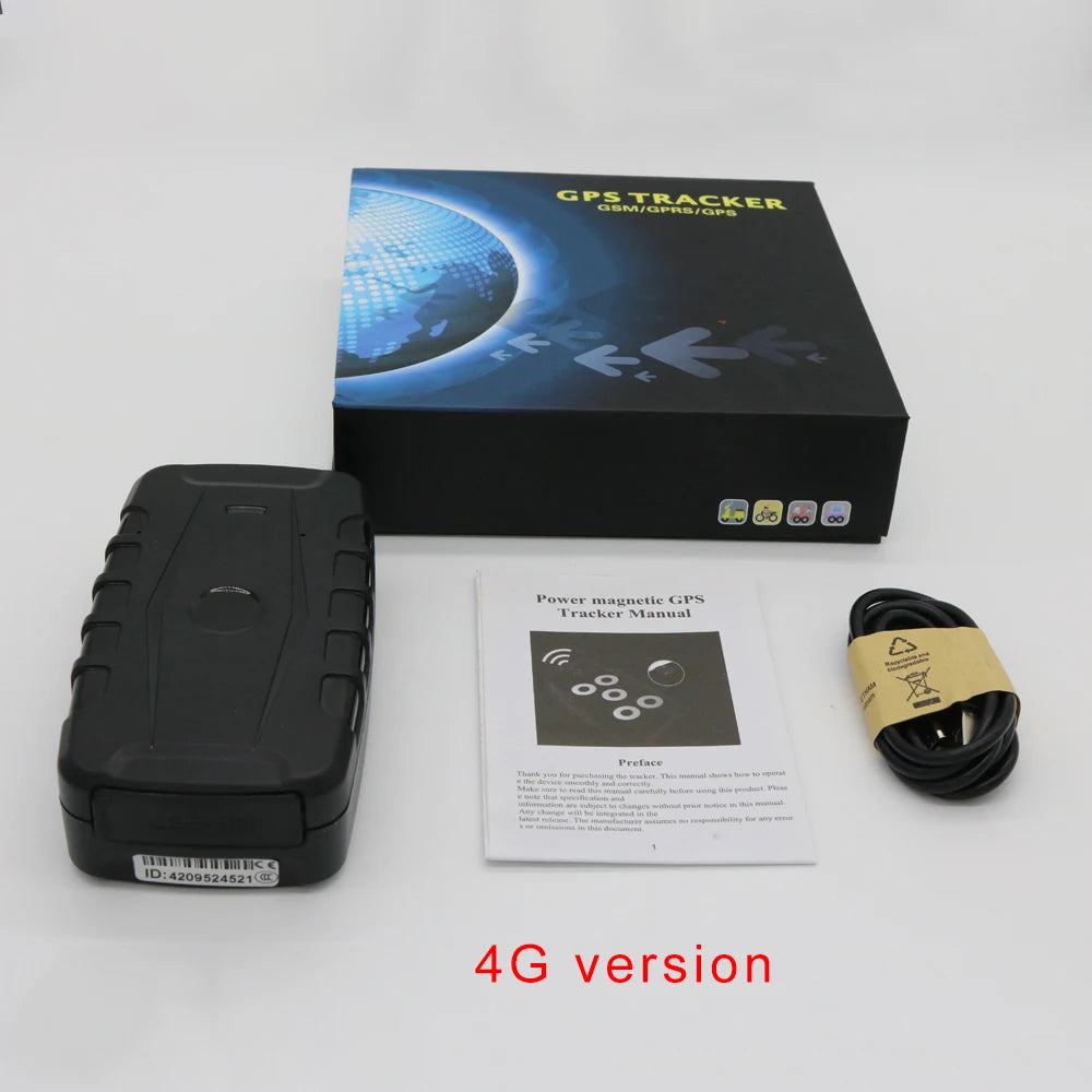 Lamariely 4G GPS Car Tracker With 20000mAh Battery IP67 Waterproof