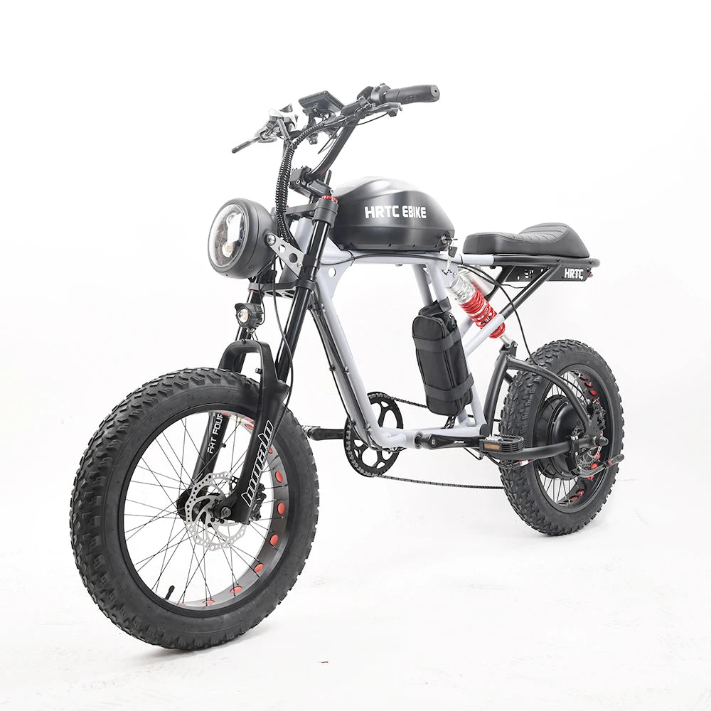 HRTC Electric Retro Off Road Ebike 1500W 48V Performance