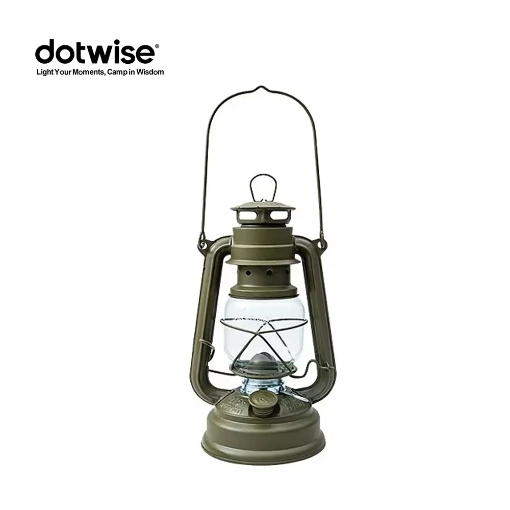DOTWISE Kerosene Camping Lantern Hangable Portable Vintage Style