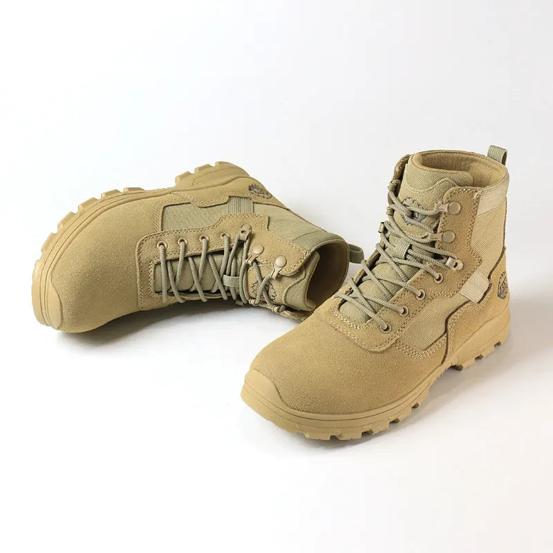 KOWM Hiking Shoes Men Waterproof Boots Rural Trekking