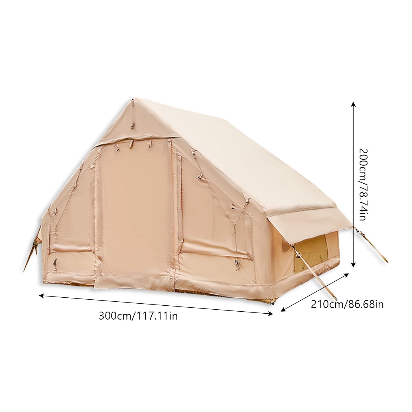 Pakicetus Inflatable Camping Tent Quick Setup 4-Season Shelter