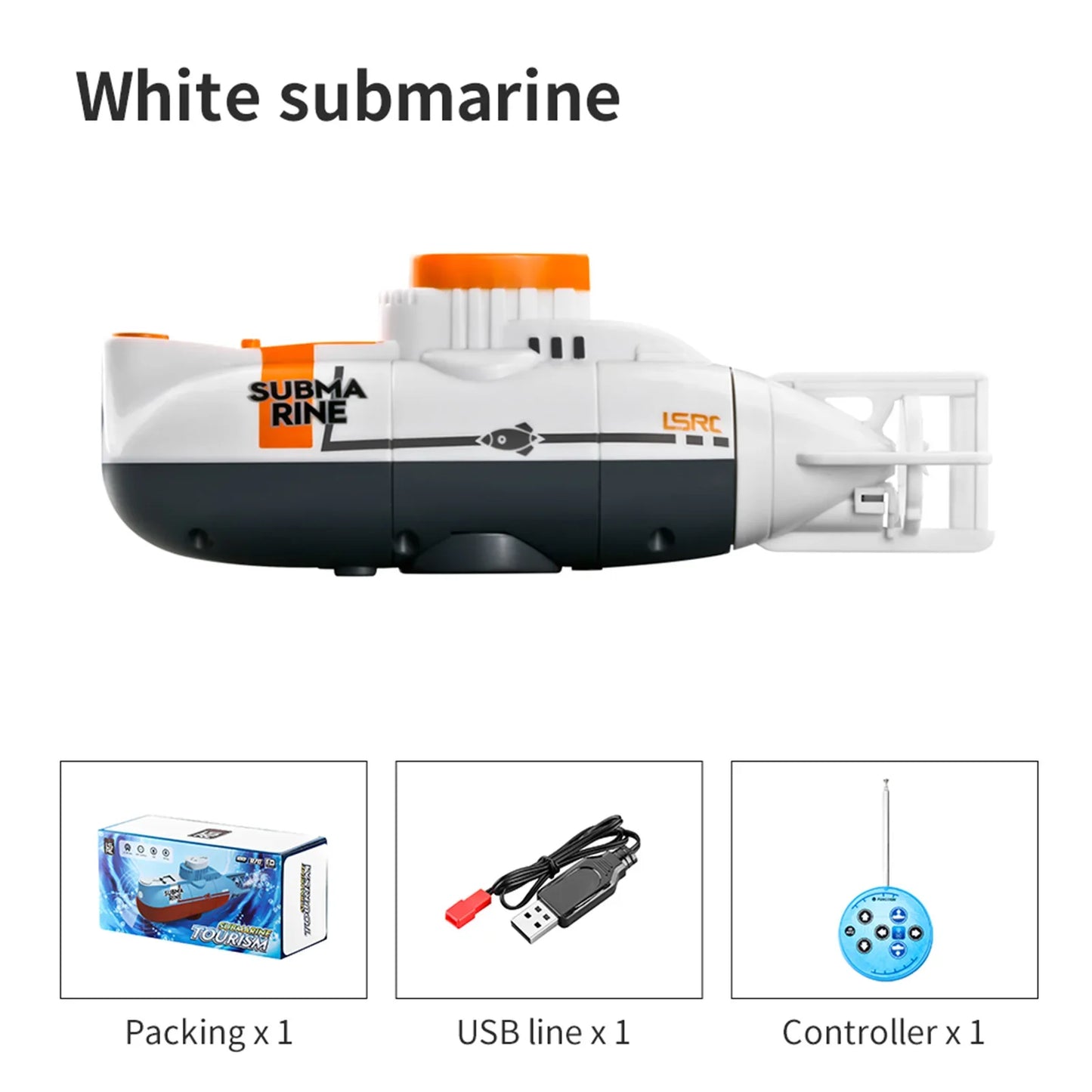 CONUSEA RC Submarine Waterproof Mini Boat Remote Control Toy