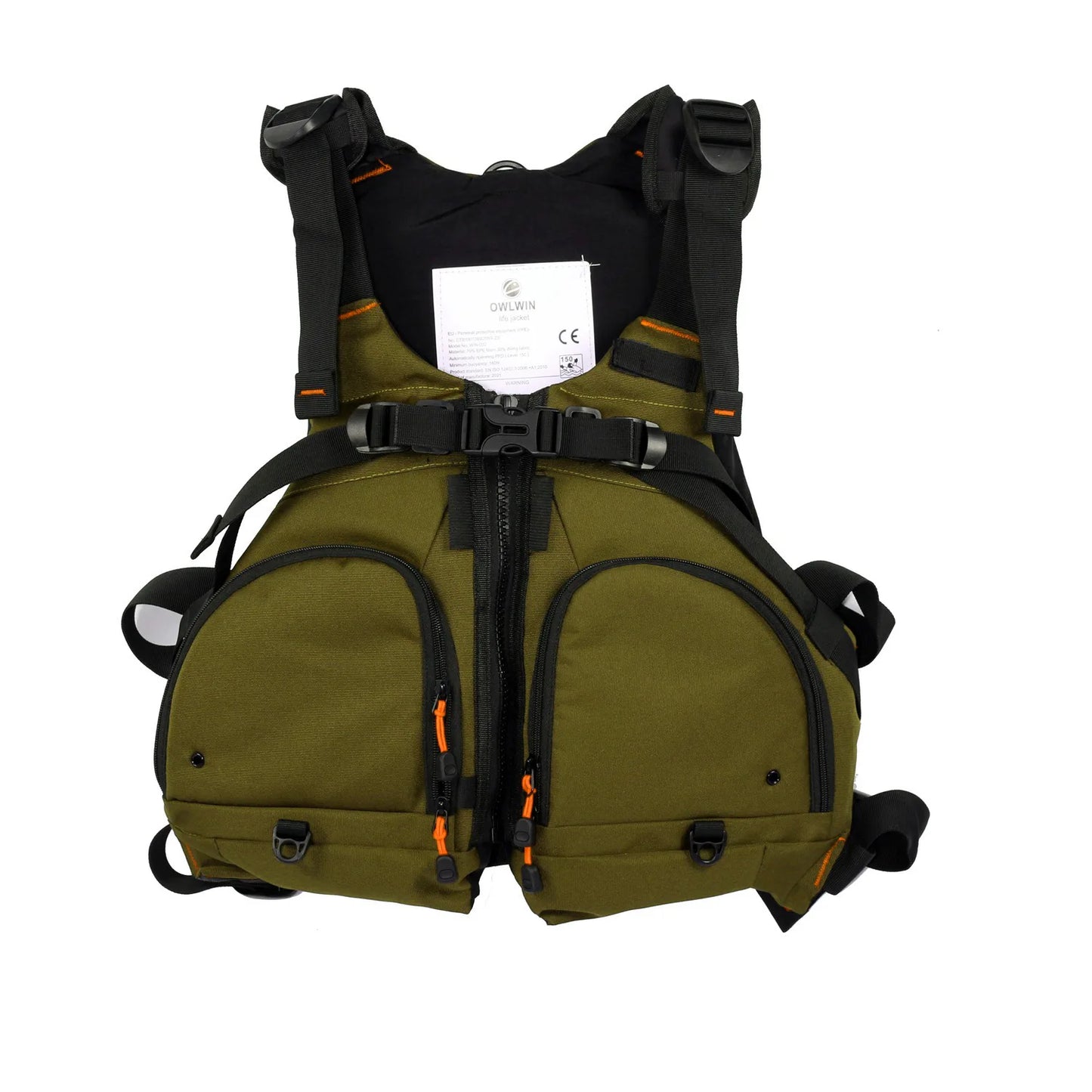 Kayak Life Vest Waterproof Breathable With Pockets Mesh