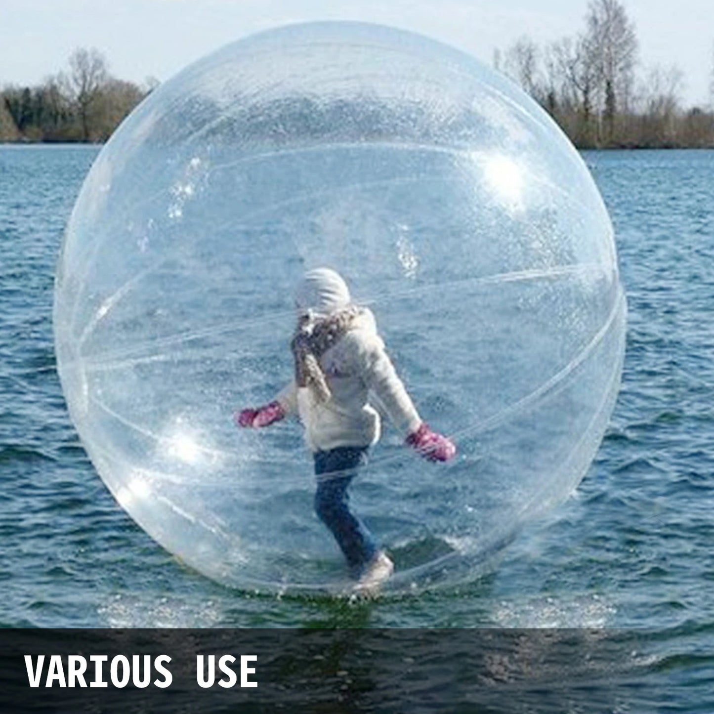 SucceBuy Water Walking Ball With Air Blower Pump Inflatable Pool