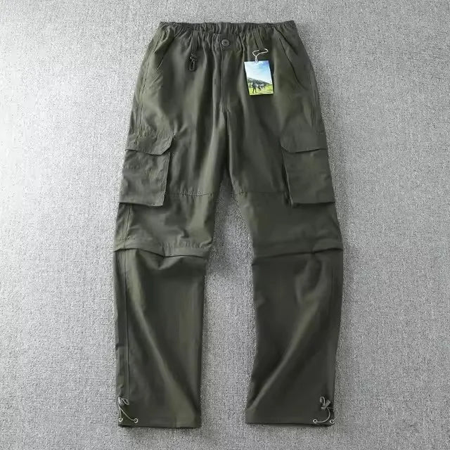 NONECN Men Quick-Dry Outdoor Pants For Hiking And Travel