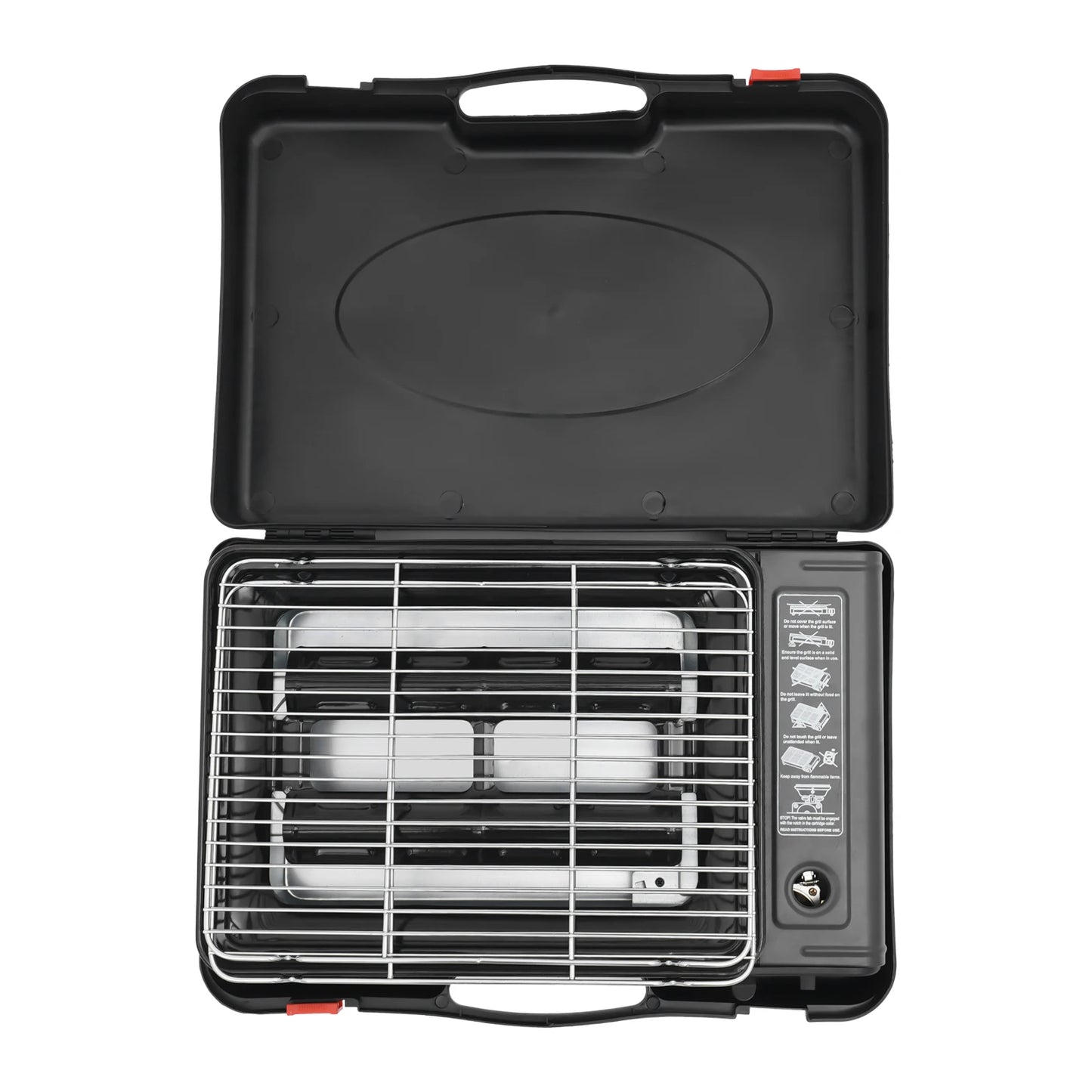 Portable Gas Barbecue Stove With Carrying Case For Camping