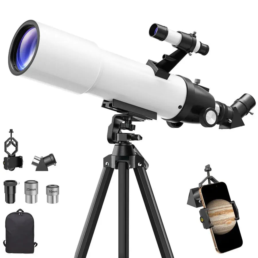 150X Portable Refracting Telescope For Adults And Kids
