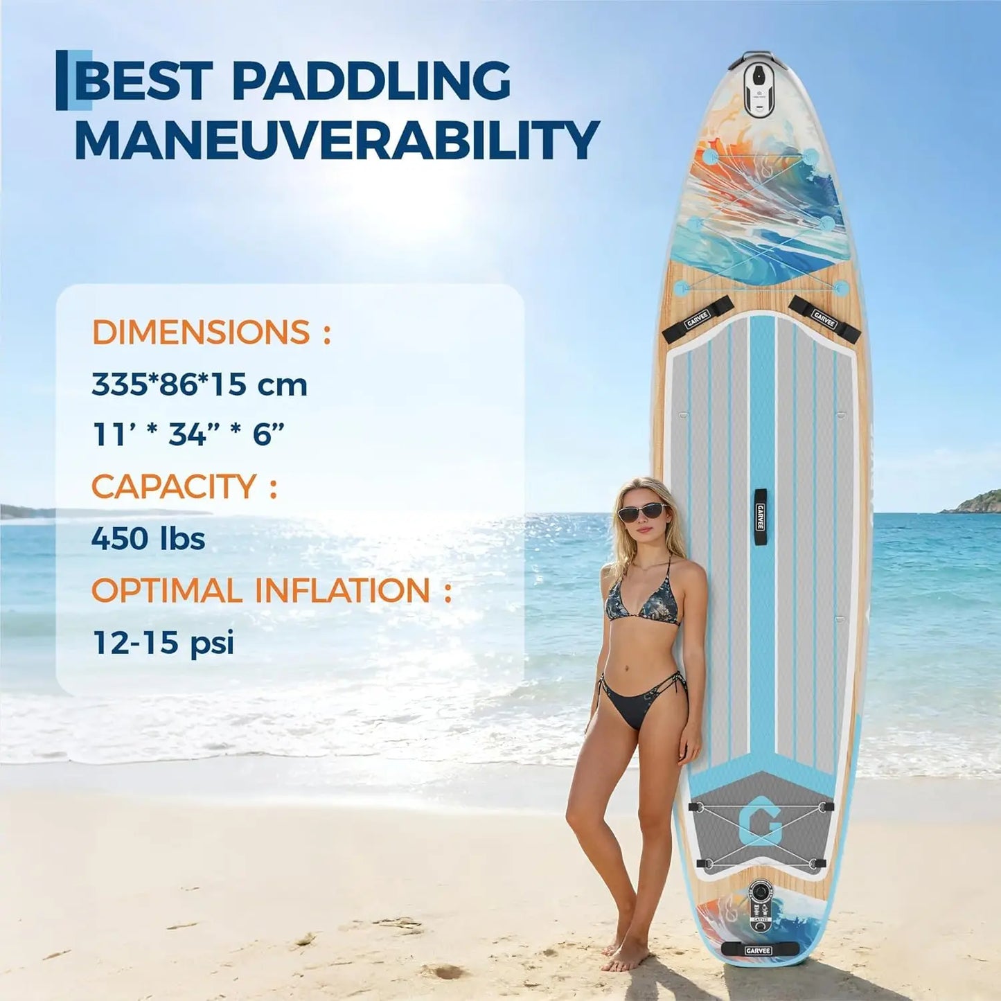 Inflatable Stand Up Paddle Board With Accessories And Camera Mount