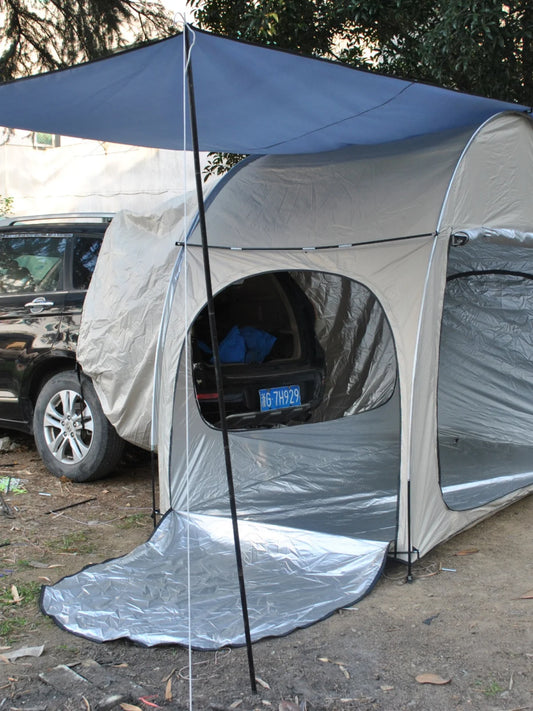 Others Double Layer SUV Tail Tent Waterproof Car Rear Tent