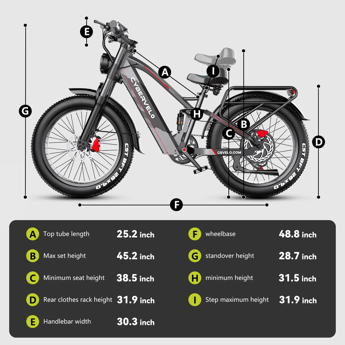 CYBERVELO 5000W Off Road Electric Bike EK9 Long Range