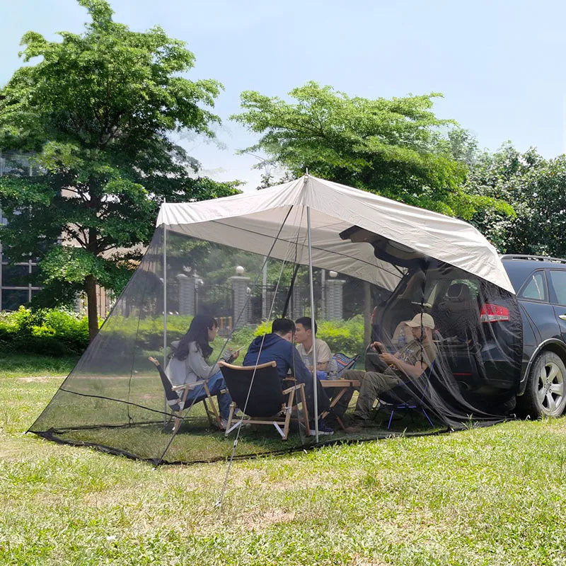 SUV Tail Tent Mosquito Proof Sunshade Shelter for Car Trunk