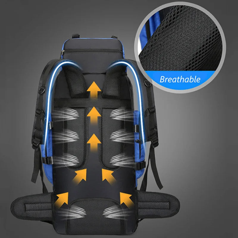 Scione Large Capacity Trekking Backpack For Outdoor Travel
